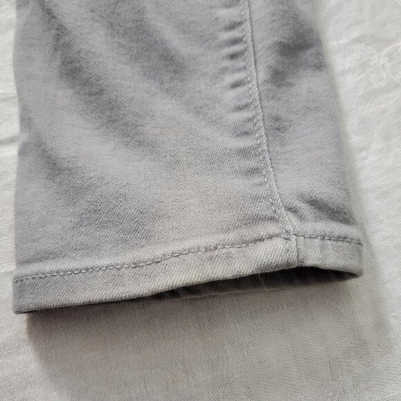 Old Navy Rockstar Mid Rise 14 Jeans Gray Pull on cozy grunge edgy Women classic - Picture 4 of 11